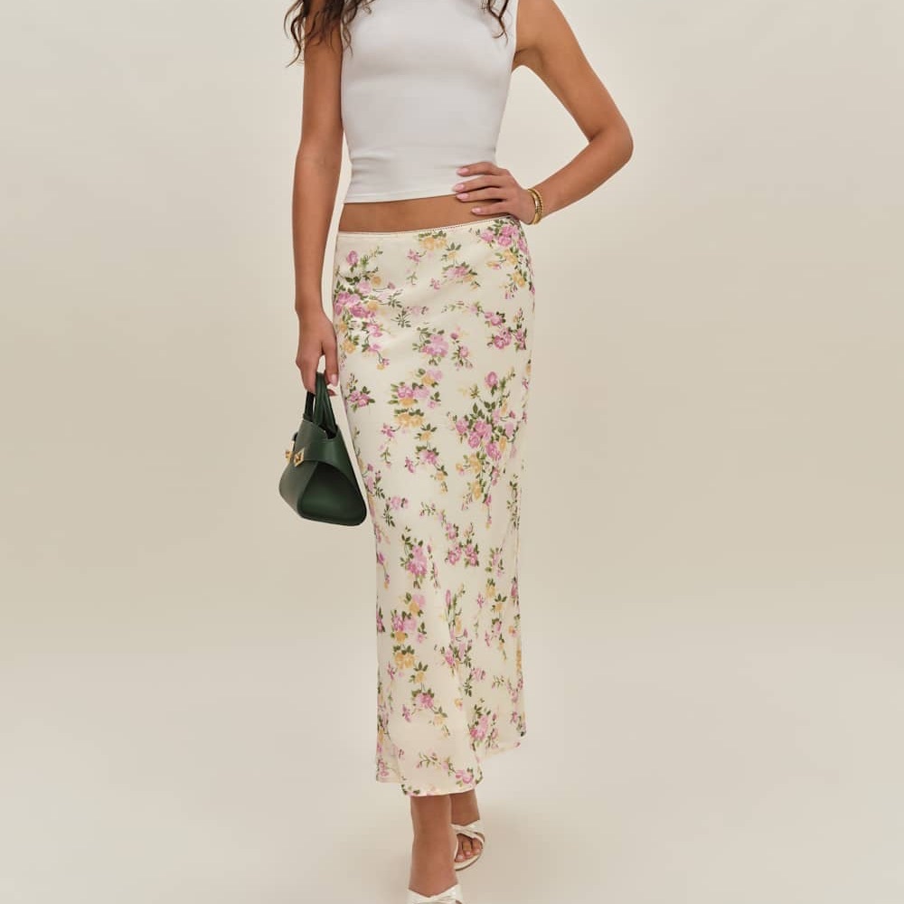 Reformation Petites Layla Skirt in Posy Sz 4P